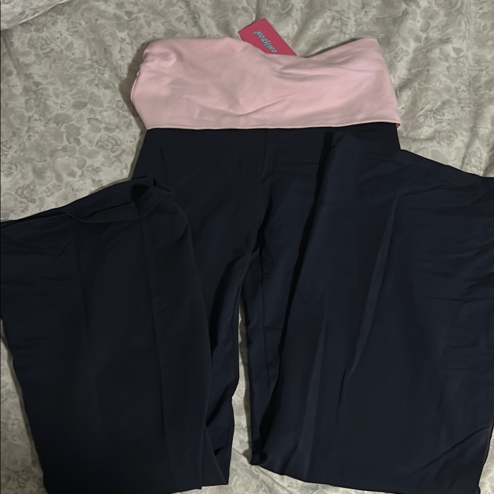 Edikted Contrast Flare Leggings